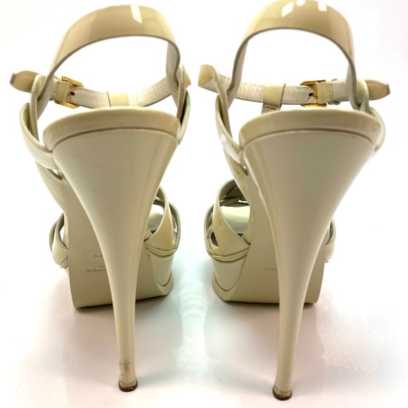 🌷❤️‍🔥FINAL SALE 🔥 NO OFFERS🌷💥Saint Laurent Tribute Patent Sandal 40.5 - Picture 9 of 11